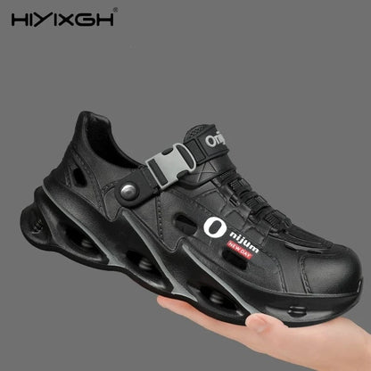 Men’s Outdoor Sport Sandals – Breathable Non - Slip Beach Slides &amp; Casual Hiking Garden Clogs - FastZen