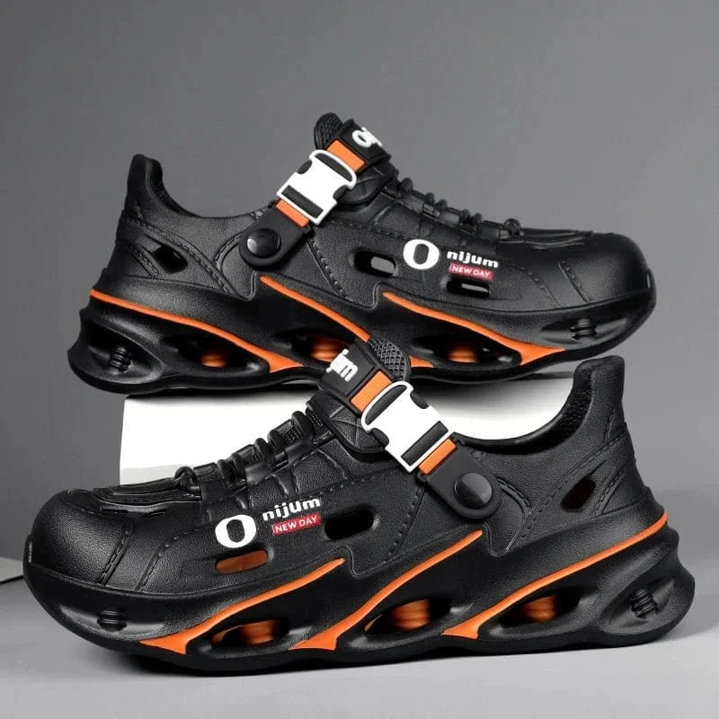 Men’s Outdoor Sport Sandals – Breathable Non - Slip Beach Slides &amp; Casual Hiking Garden Clogs - FastZen