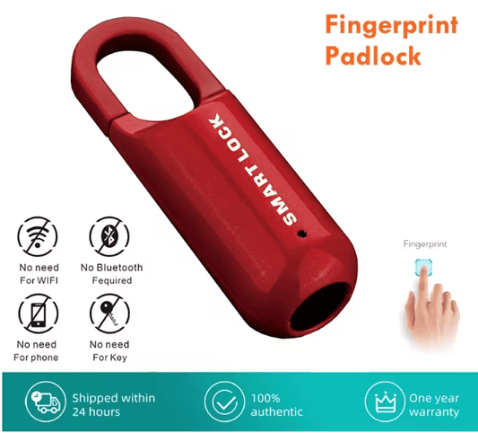 Mini Cadenas Biométrique à Empreinte Digitale – USB Rechargeable, IPX65 Étanche - FastZen