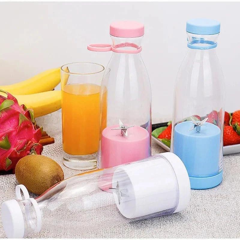 Mini Portable Juicer – 6 - Blade USB Rechargeable Fruit Blender for Fresh Juices & Smoothies - FastZen