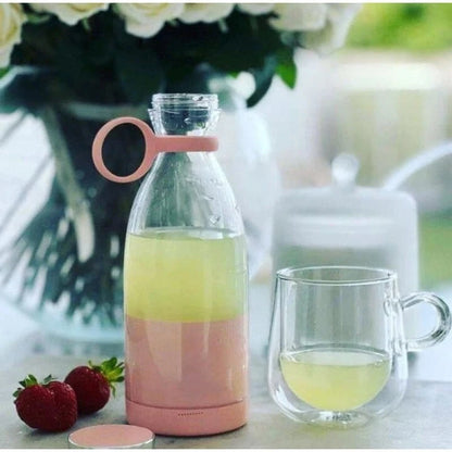Mini Portable Juicer – 6 - Blade USB Rechargeable Fruit Blender for Fresh Juices & Smoothies - FastZen