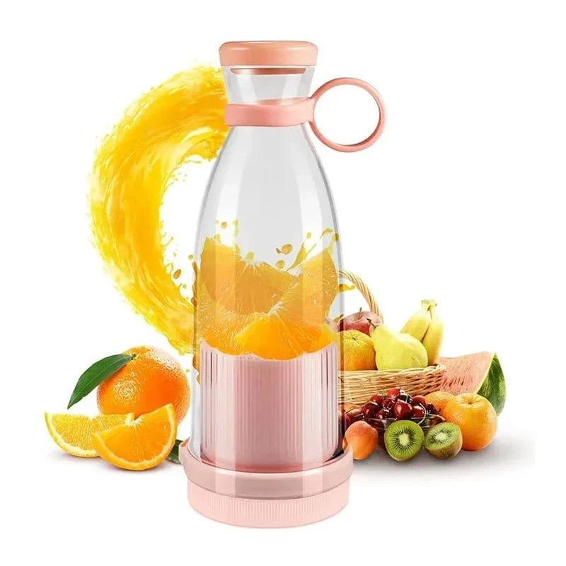 Mini Portable Juicer – 6 - Blade USB Rechargeable Fruit Blender for Fresh Juices & Smoothies - FastZen