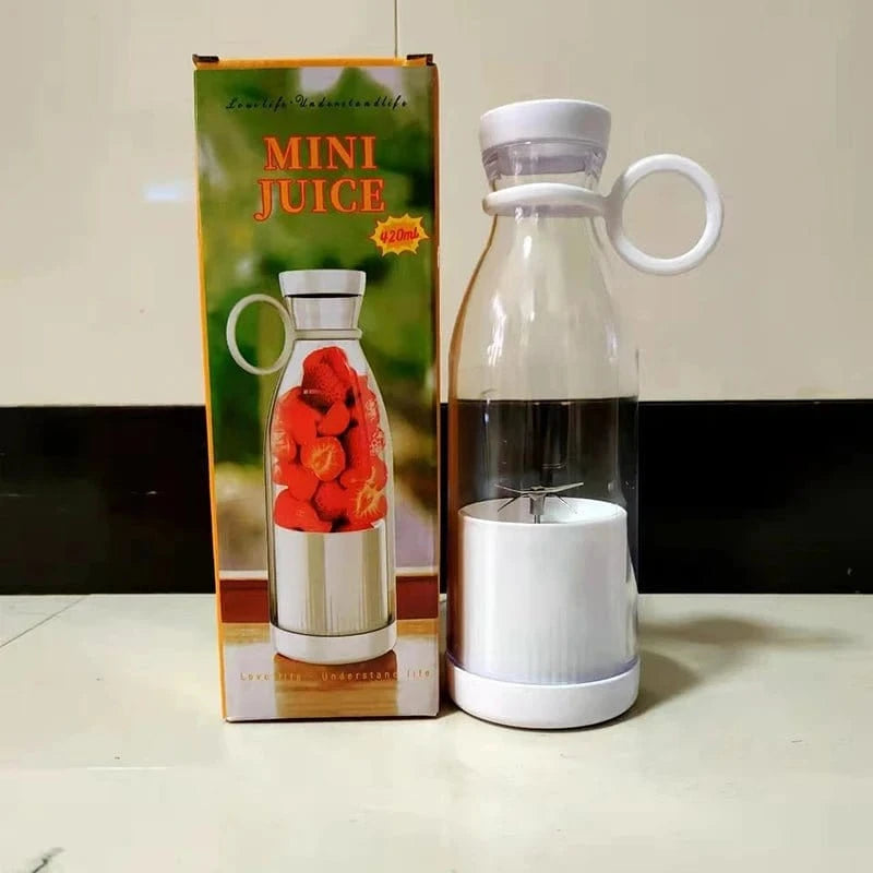 Mini Portable Juicer – 6 - Blade USB Rechargeable Fruit Blender for Fresh Juices & Smoothies - FastZen