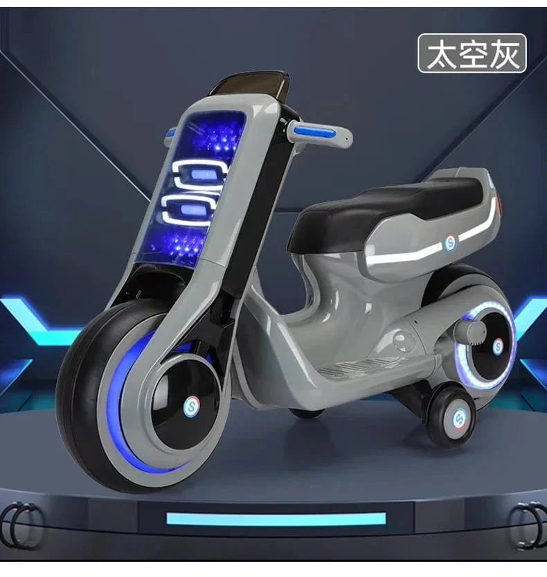 Moto Électrique Double Siège – Jouet à Batterie 2 Roues 3 - 6 Ans – Modèle Parent - Enfant, Charge Rapide - FastZen