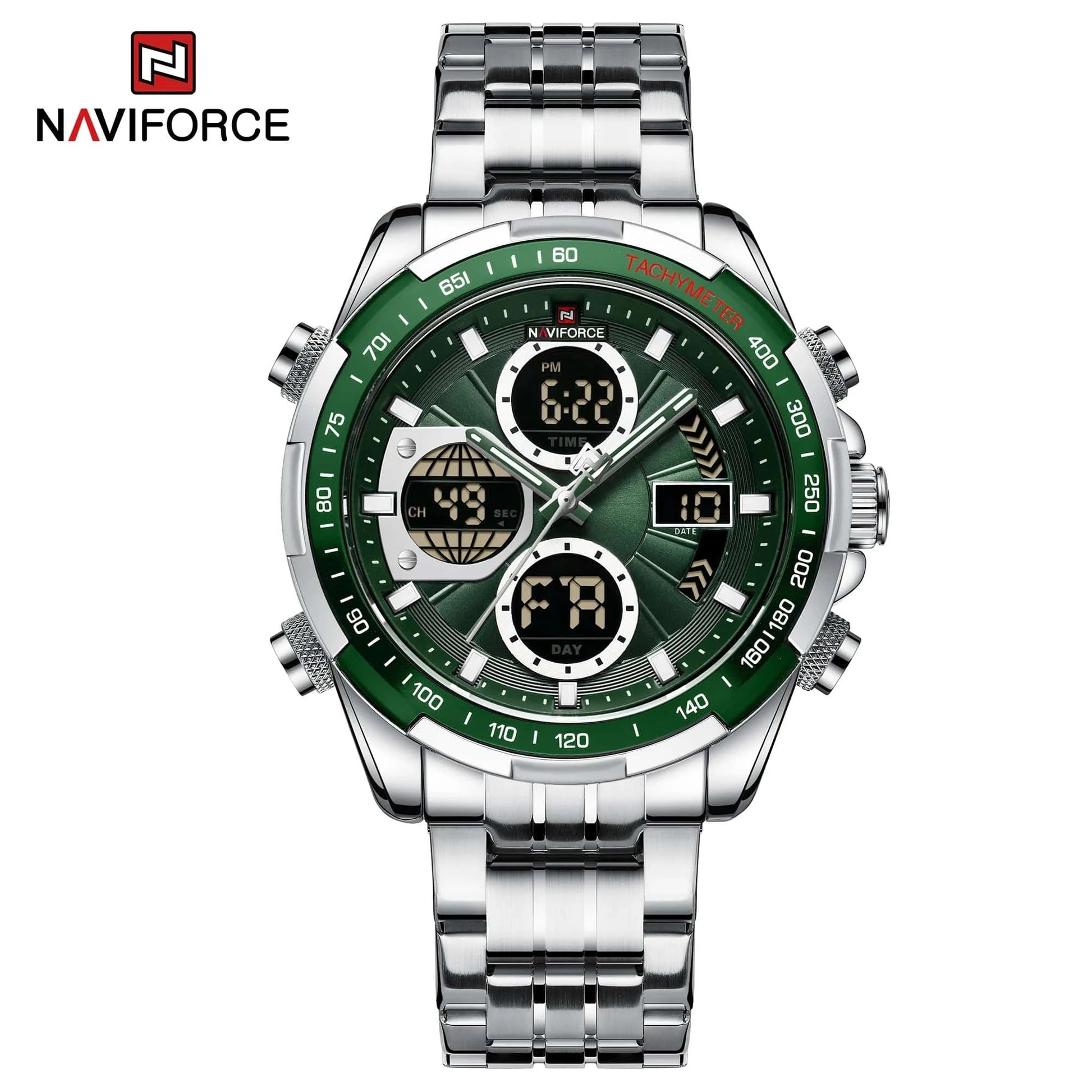 NAVIFORCE Fashion Military Watches for Men Luxury Original Sports Chronograph Watch Waterproof Quartz Clock Digital WristWatch - FastZen