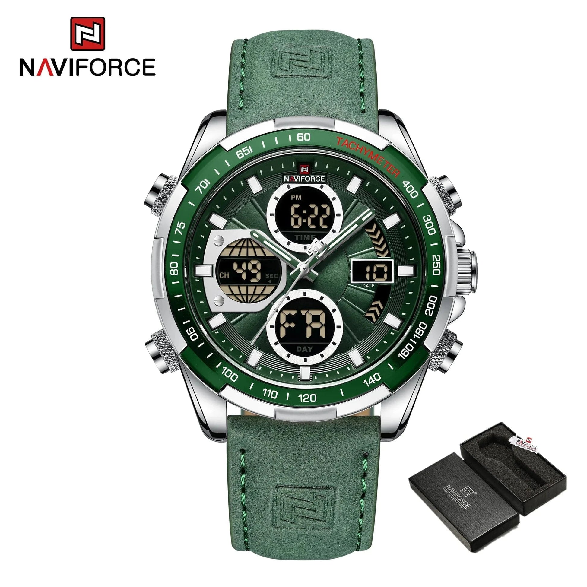 NAVIFORCE Fashion Military Watches for Men Luxury Original Sports Chronograph Watch Waterproof Quartz Clock Digital WristWatch - FastZen