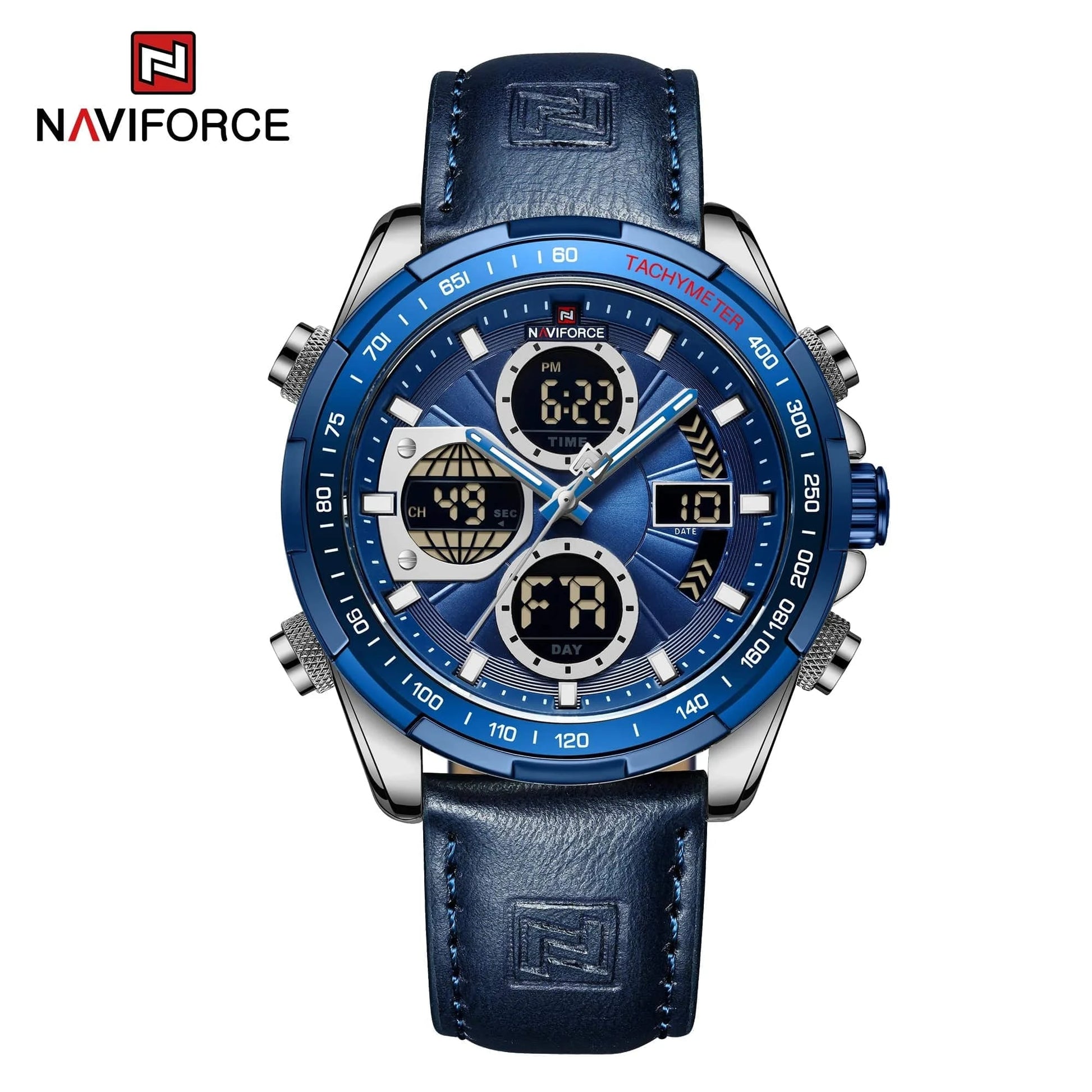 NAVIFORCE Fashion Military Watches for Men Luxury Original Sports Chronograph Watch Waterproof Quartz Clock Digital WristWatch - FastZen
