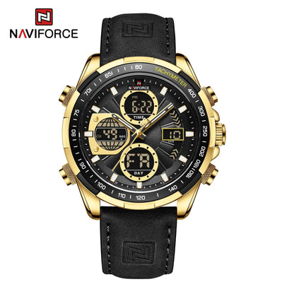 NAVIFORCE Fashion Military Watches for Men Luxury Original Sports Chronograph Watch Waterproof Quartz Clock Digital WristWatch - FastZen