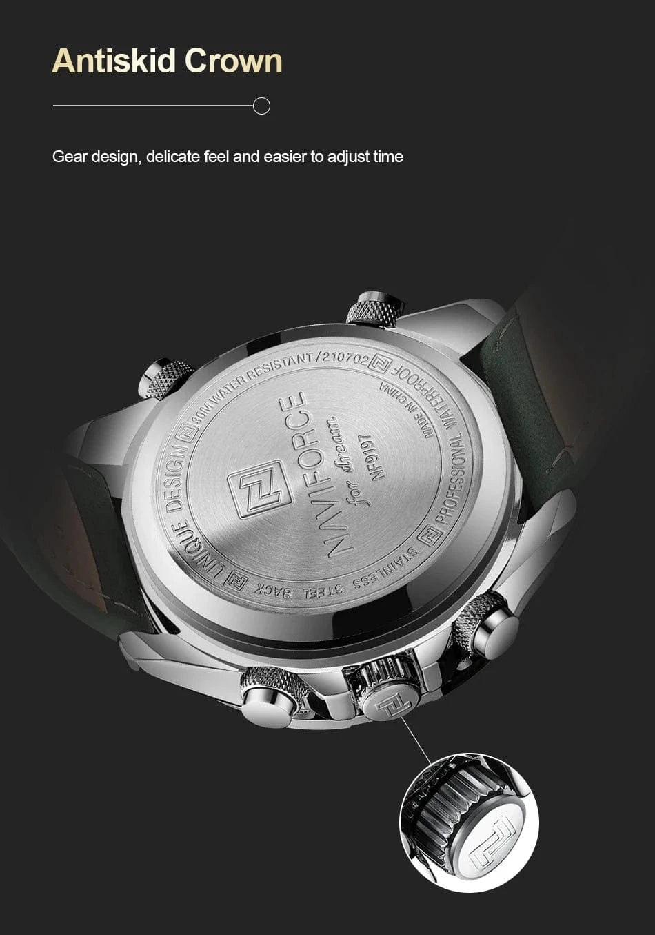 NAVIFORCE Fashion Military Watches for Men Luxury Original Sports Chronograph Watch Waterproof Quartz Clock Digital WristWatch - FastZen