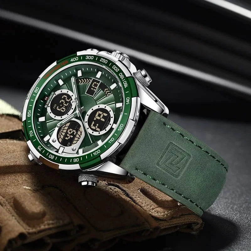 NAVIFORCE Fashion Military Watches for Men Luxury Original Sports Chronograph Watch Waterproof Quartz Clock Digital WristWatch - FastZen