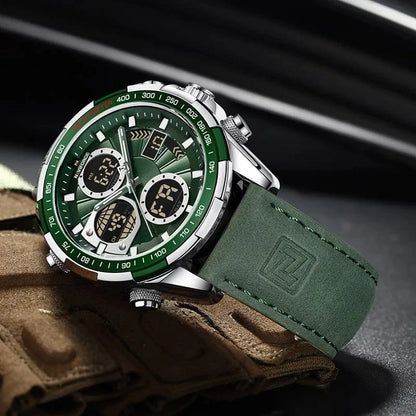 NAVIFORCE Fashion Military Watches for Men Luxury Original Sports Chronograph Watch Waterproof Quartz Clock Digital WristWatch - FastZen