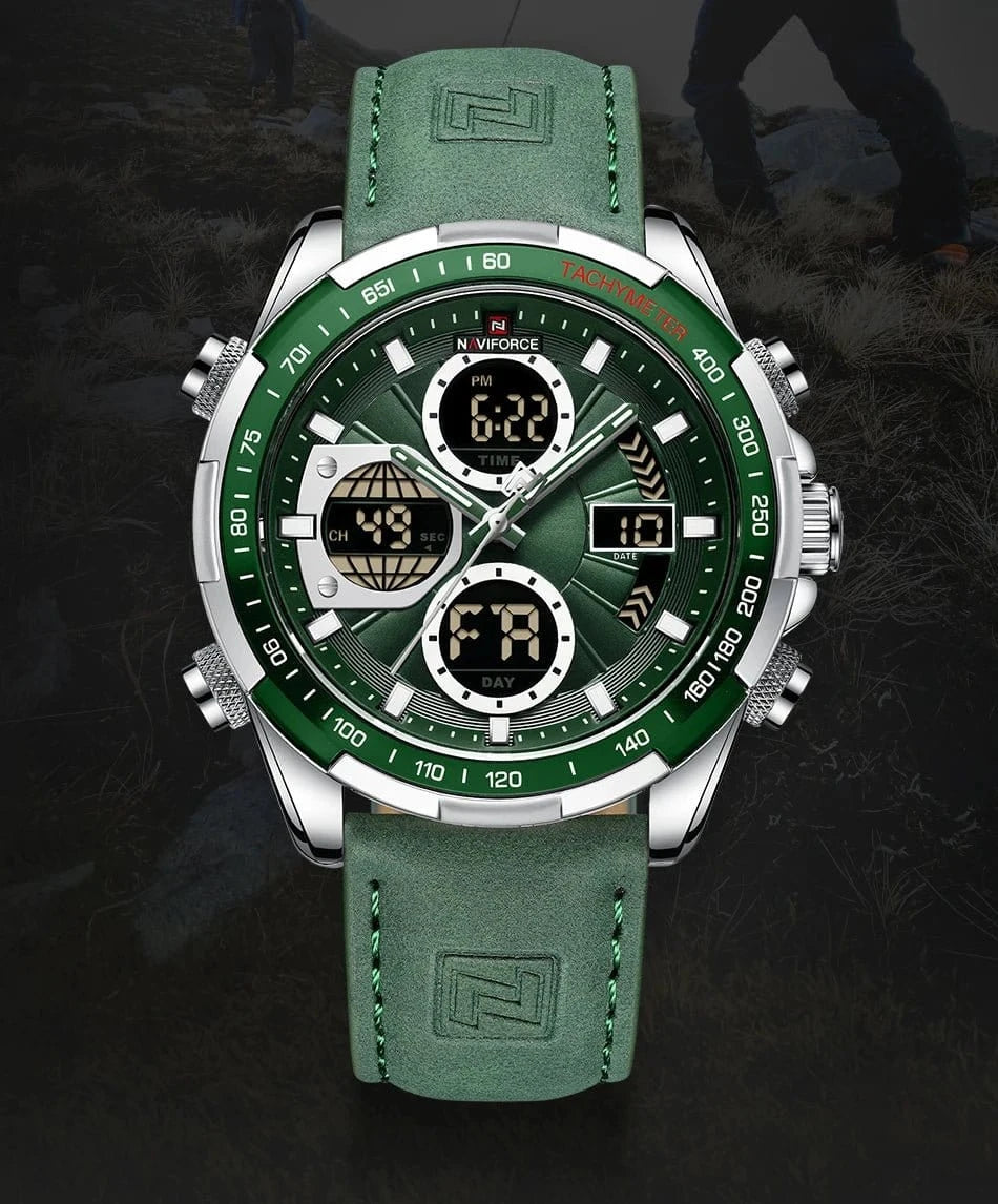 NAVIFORCE Fashion Military Watches for Men Luxury Original Sports Chronograph Watch Waterproof Quartz Clock Digital WristWatch - FastZen