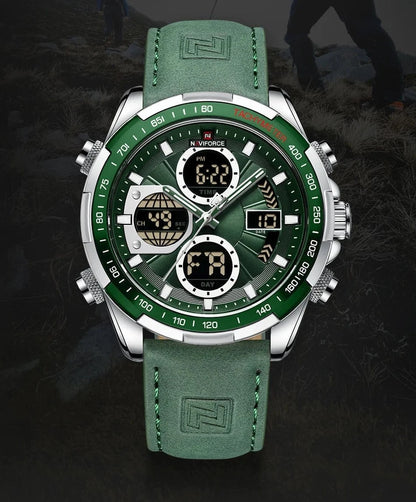 NAVIFORCE Fashion Military Watches for Men Luxury Original Sports Chronograph Watch Waterproof Quartz Clock Digital WristWatch - FastZen