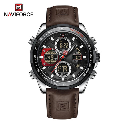 NAVIFORCE Fashion Military Watches for Men Luxury Original Sports Chronograph Watch Waterproof Quartz Clock Digital WristWatch - FastZen