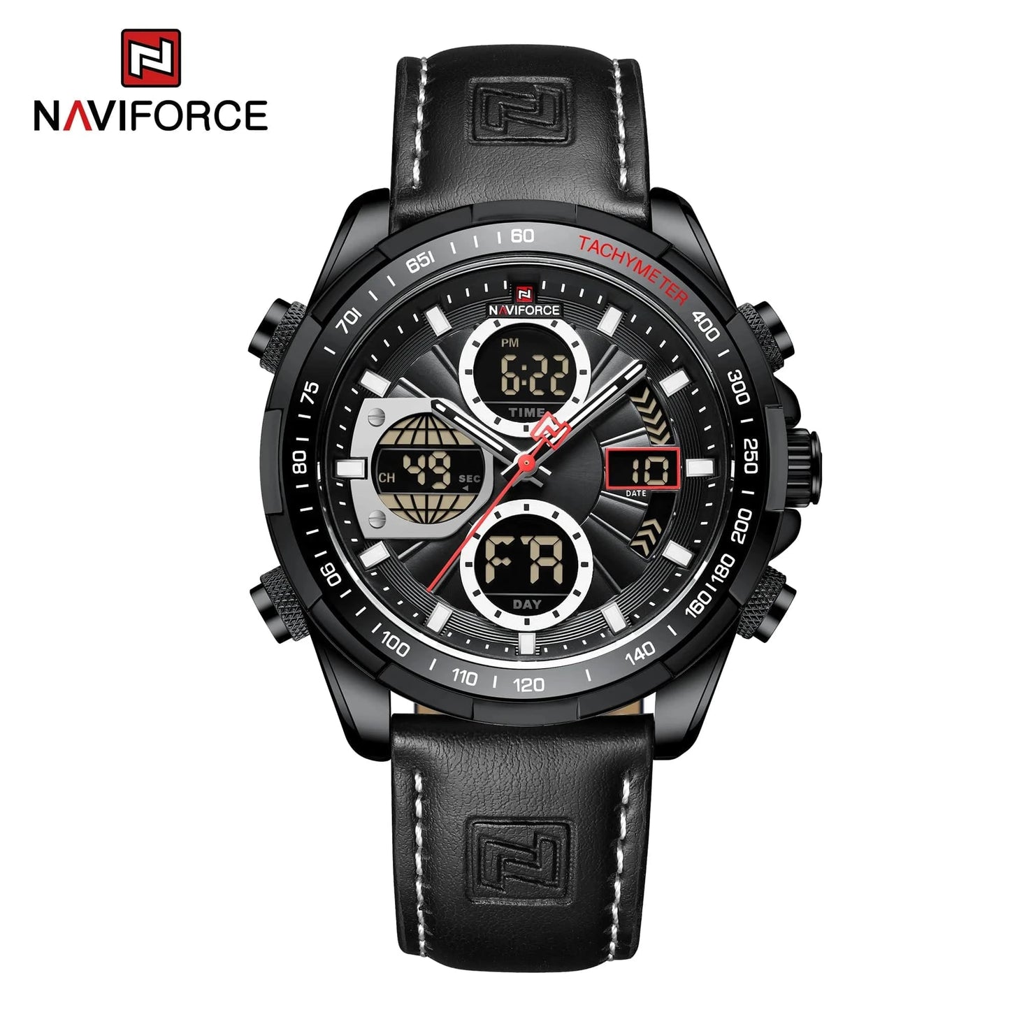 NAVIFORCE Fashion Military Watches for Men Luxury Original Sports Chronograph Watch Waterproof Quartz Clock Digital WristWatch - FastZen