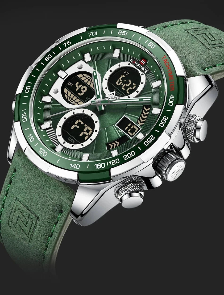 NAVIFORCE Fashion Military Watches for Men Luxury Original Sports Chronograph Watch Waterproof Quartz Clock Digital WristWatch - FastZen