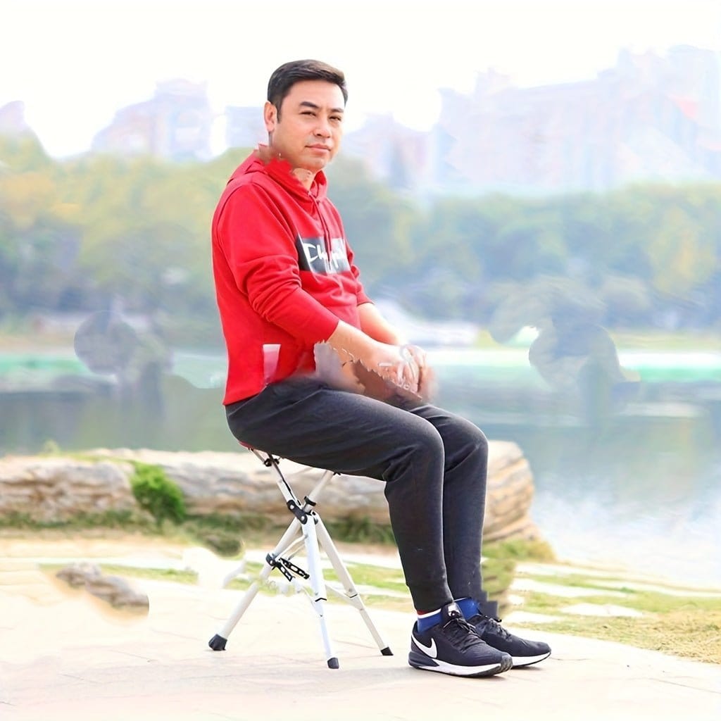 New High Quality Aluminum Alloy Foldable Cane Stick with Seat Adjustable Elderly Crutch Chair with Stool - FastZen