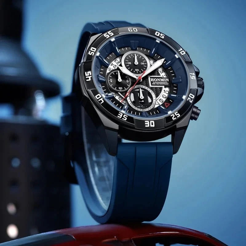 New Sport Men's Watch Silicone Strap Waterproof Military Quartz Wristwatches Date Luminous Clock Relogio Masculino Drop Shipping - FastZen