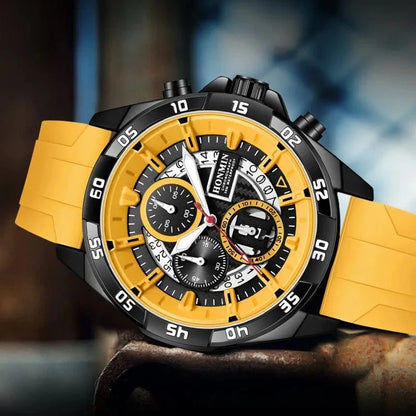 New Sport Men's Watch Silicone Strap Waterproof Military Quartz Wristwatches Date Luminous Clock Relogio Masculino Drop Shipping - FastZen