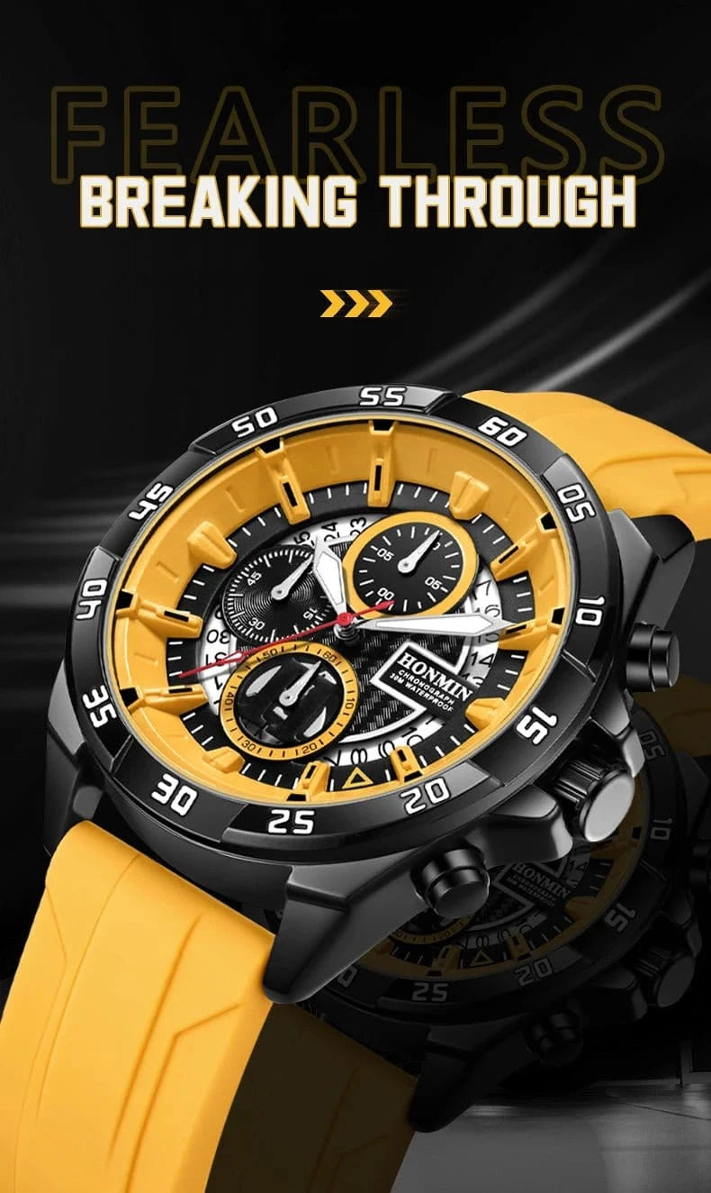 New Sport Men's Watch Silicone Strap Waterproof Military Quartz Wristwatches Date Luminous Clock Relogio Masculino Drop Shipping - FastZen