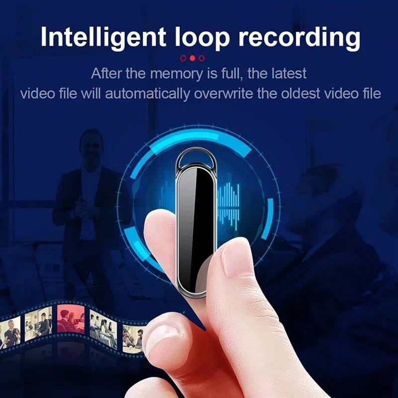 One - Click Digital Voice Recorder Camera – 1080P HD Dictaphone with Noise Reduction 256GB Storage - FastZen