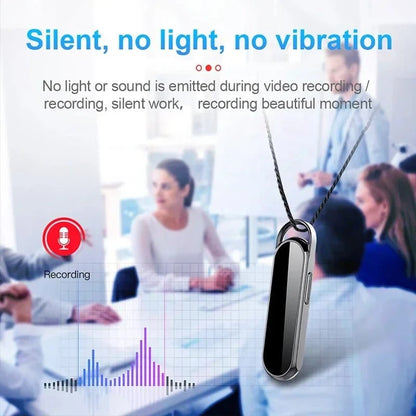 One - Click Digital Voice Recorder Camera – 1080P HD Dictaphone with Noise Reduction 256GB Storage - FastZen