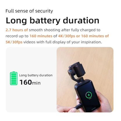 ORDRO M5 Action Camera 4k Handheld Pocket Digital Camcorder 3 - axis Gimbal Stabilization IR Night Vision Vlog Videos Camara - FastZen