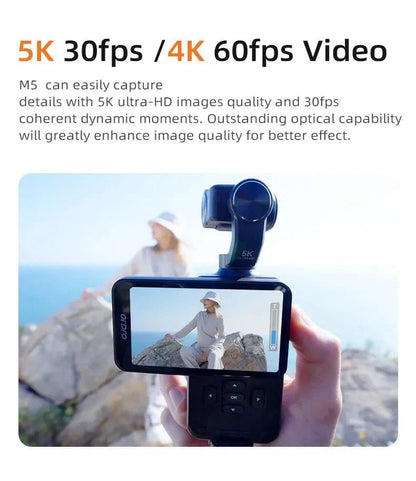 ORDRO M5 Action Camera 4k Handheld Pocket Digital Camcorder 3 - axis Gimbal Stabilization IR Night Vision Vlog Videos Camara - FastZen