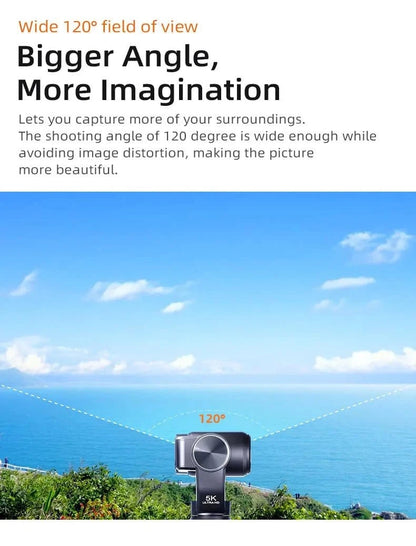 ORDRO M5 Action Camera 4k Handheld Pocket Digital Camcorder 3 - axis Gimbal Stabilization IR Night Vision Vlog Videos Camara - FastZen