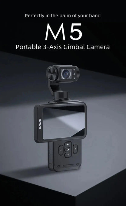 ORDRO M5 Action Camera 4k Handheld Pocket Digital Camcorder 3 - axis Gimbal Stabilization IR Night Vision Vlog Videos Camara - FastZen