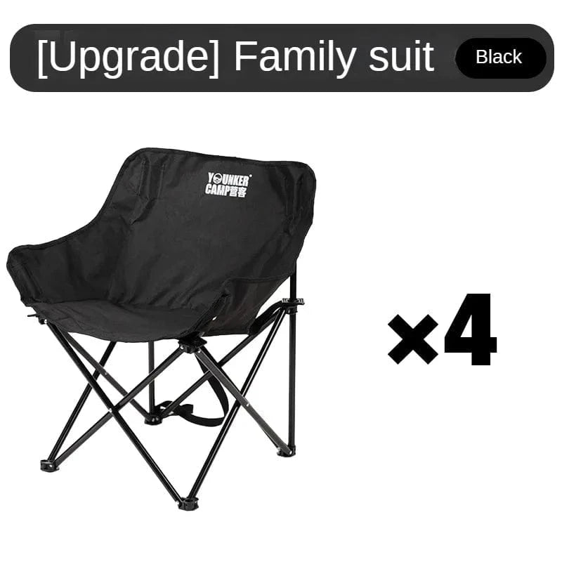 Outdoor Folding Moon Chair – Portable Camping &amp; Picnic Seat - FastZen