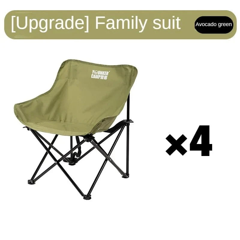 Outdoor Folding Moon Chair – Portable Camping &amp; Picnic Seat - FastZen