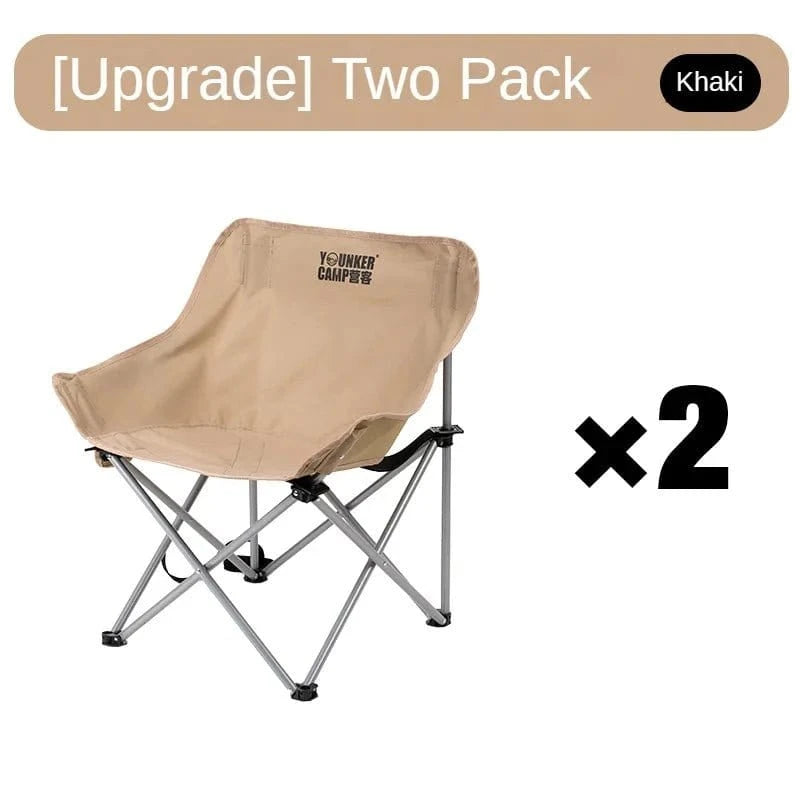 Outdoor Folding Moon Chair – Portable Camping &amp; Picnic Seat - FastZen