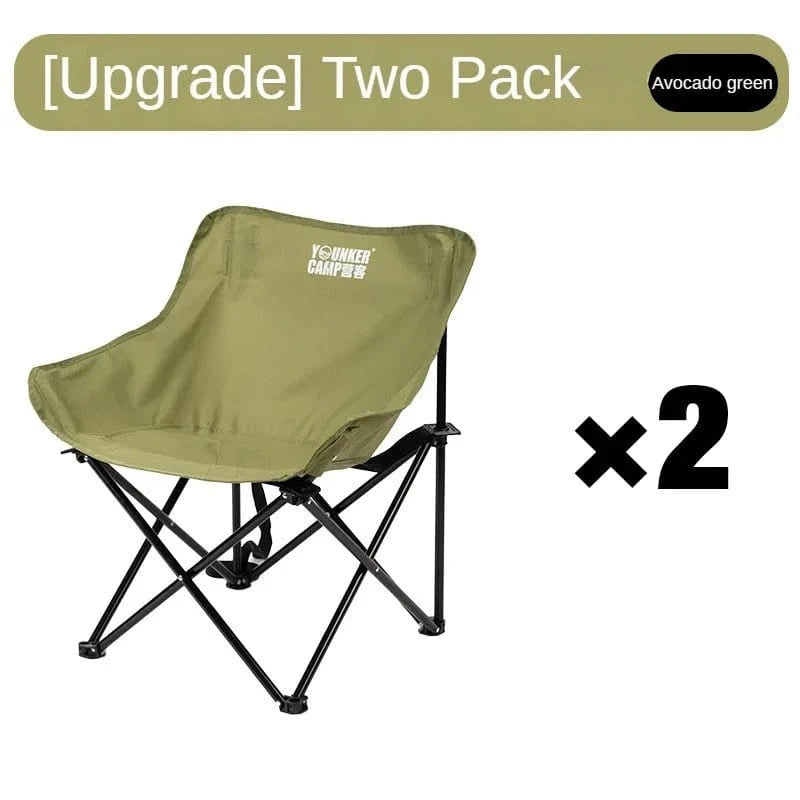 Outdoor Folding Moon Chair – Portable Camping &amp; Picnic Seat - FastZen