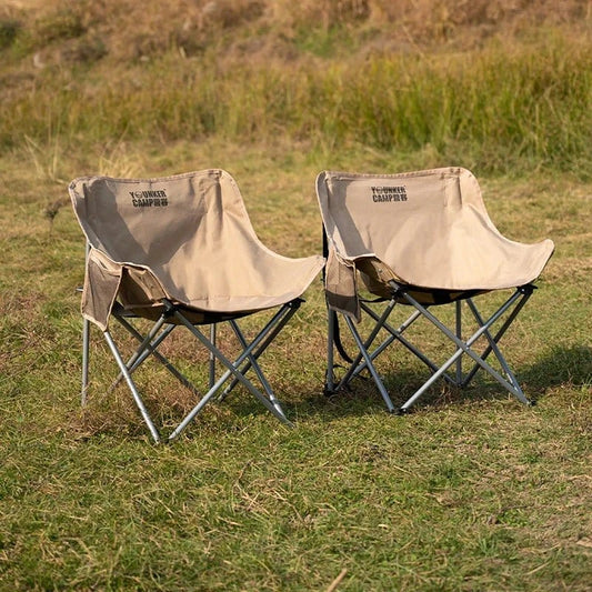 Outdoor Folding Moon Chair – Portable Camping &amp; Picnic Seat - FastZen