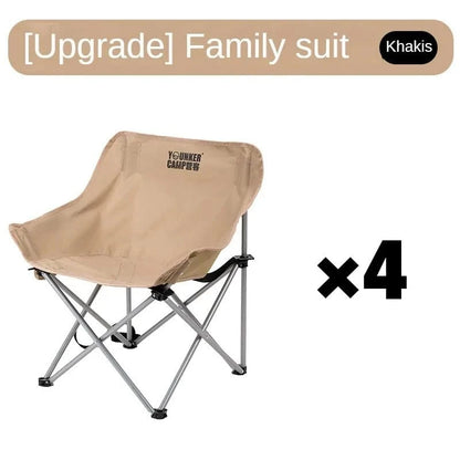 Outdoor Folding Moon Chair – Portable Camping &amp; Picnic Seat - FastZen