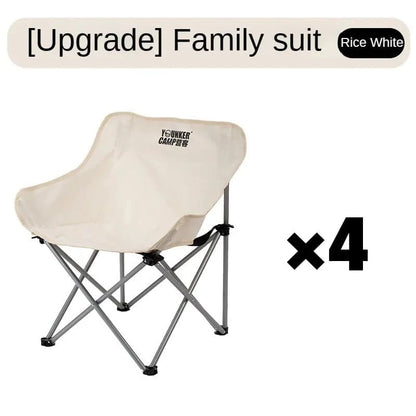 Outdoor Folding Moon Chair – Portable Camping &amp; Picnic Seat - FastZen