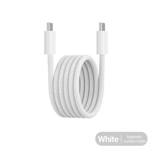 PD 100W Magnetic USB - C to USB - C Fast Charging Cable – Nylon Braided, PD 3.1 Quick Charger for iPhone 16/15, iPad, Xiaomi, and More - FastZen