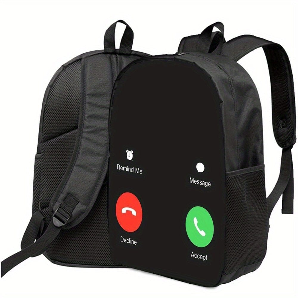 Phone Backpack with Built - in Accept/Decline Buttons – Large Capacity Laptop Backpack - FastZen