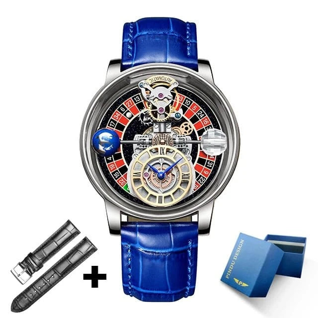 PINDU Upgraded Version Pindu Russian Roulette Celestial Series Quartz Watch Men's Astronomical Casino Las Vegas Men's Watch - FastZen