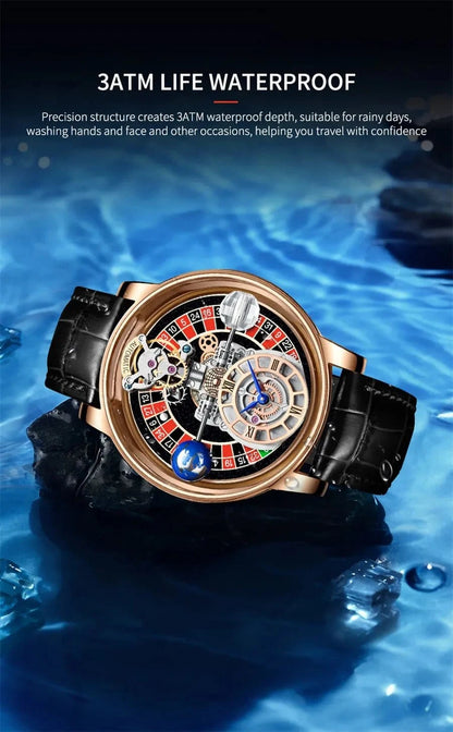 PINDU Upgraded Version Pindu Russian Roulette Celestial Series Quartz Watch Men's Astronomical Casino Las Vegas Men's Watch - FastZen