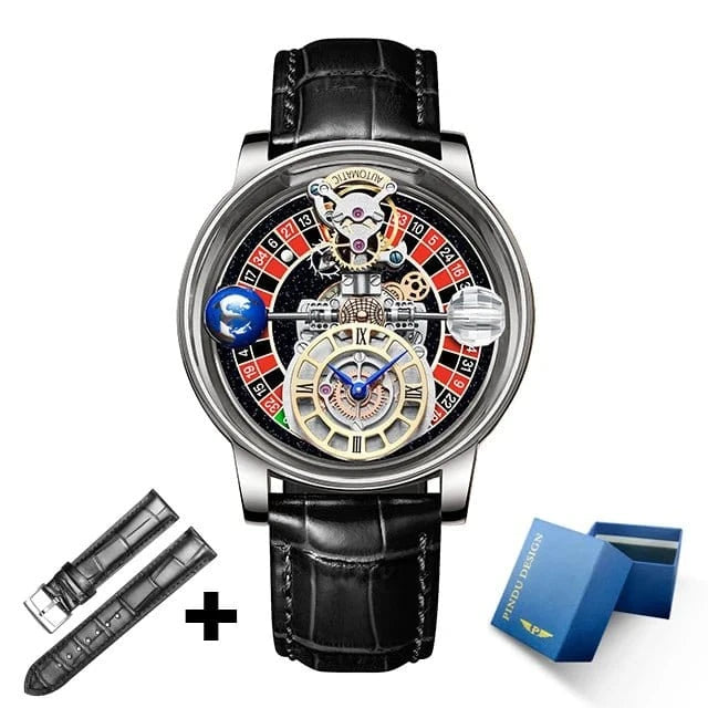 PINDU Upgraded Version Pindu Russian Roulette Celestial Series Quartz Watch Men's Astronomical Casino Las Vegas Men's Watch - FastZen
