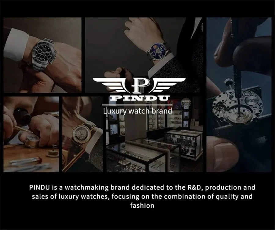 PINDU Upgraded Version Pindu Russian Roulette Celestial Series Quartz Watch Men's Astronomical Casino Las Vegas Men's Watch - FastZen