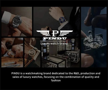 PINDU Upgraded Version Pindu Russian Roulette Celestial Series Quartz Watch Men's Astronomical Casino Las Vegas Men's Watch - FastZen