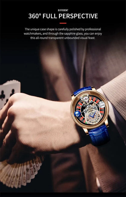 PINDU Upgraded Version Pindu Russian Roulette Celestial Series Quartz Watch Men's Astronomical Casino Las Vegas Men's Watch - FastZen