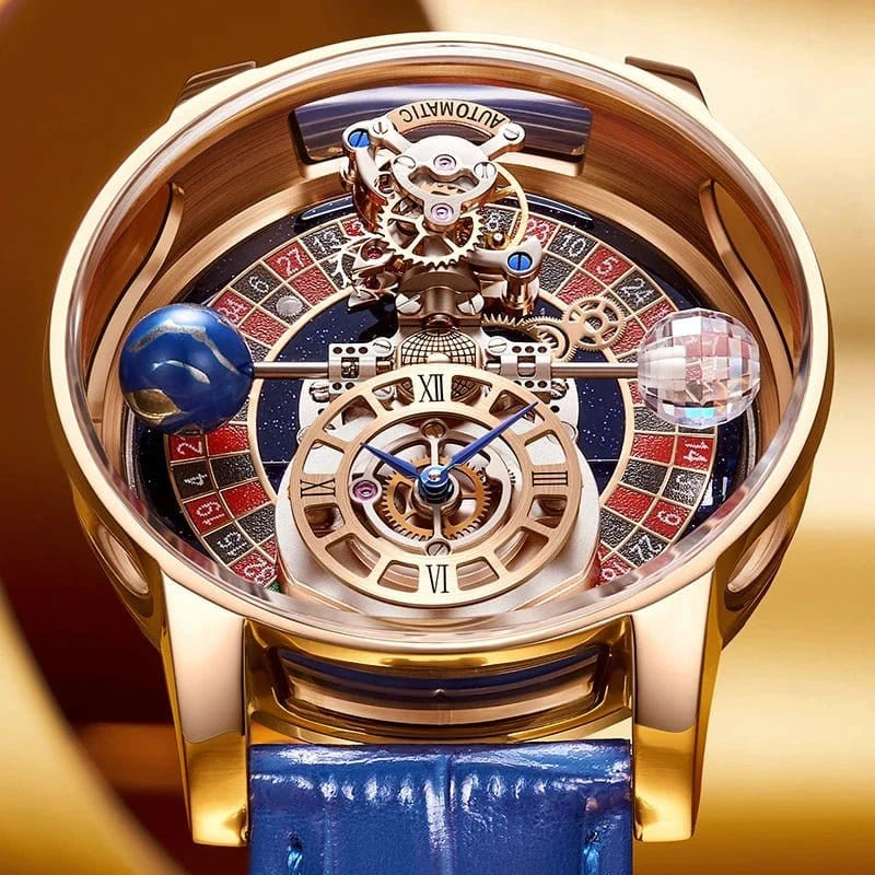 PINDU Upgraded Version Pindu Russian Roulette Celestial Series Quartz Watch Men's Astronomical Casino Las Vegas Men's Watch - FastZen