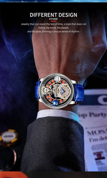 PINDU Upgraded Version Pindu Russian Roulette Celestial Series Quartz Watch Men's Astronomical Casino Las Vegas Men's Watch - FastZen