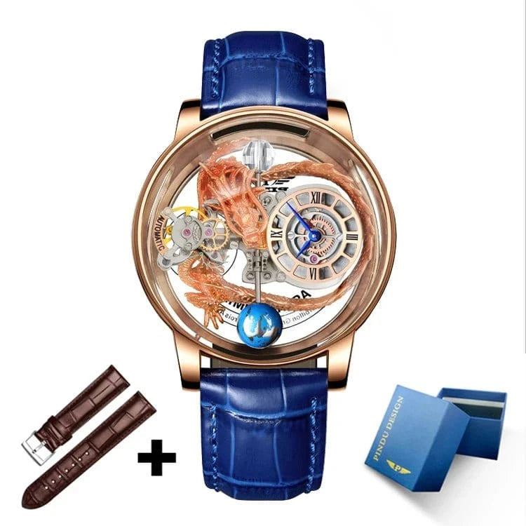 PINDU Upgraded Version Pindu Russian Roulette Celestial Series Quartz Watch Men's Astronomical Casino Las Vegas Men's Watch - FastZen