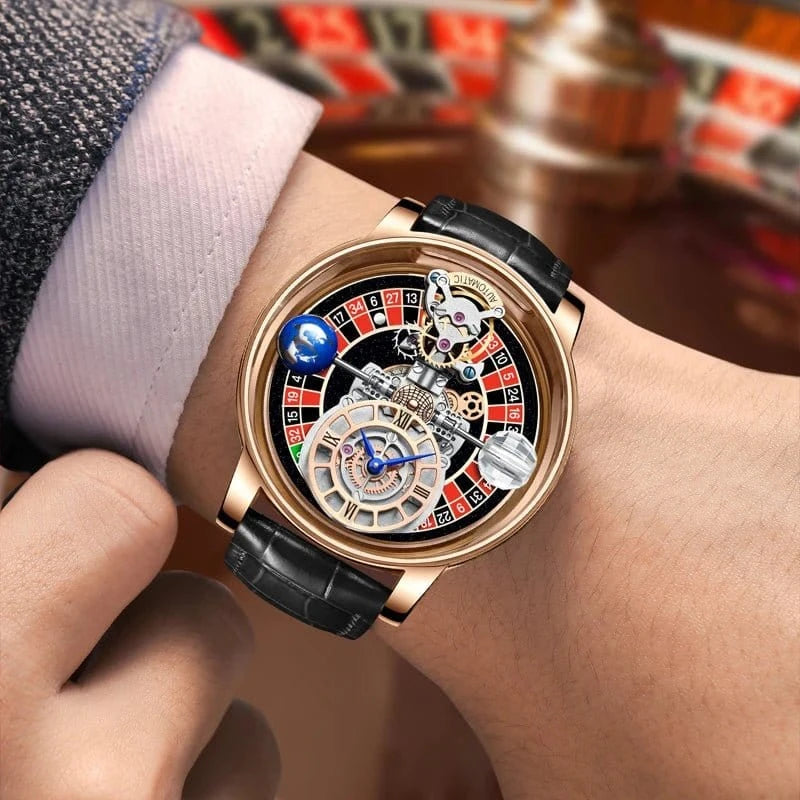 PINDU Upgraded Version Pindu Russian Roulette Celestial Series Quartz Watch Men's Astronomical Casino Las Vegas Men's Watch - FastZen