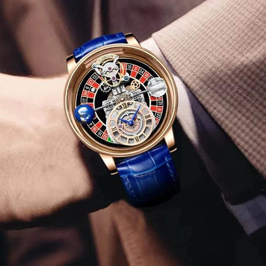 PINDU Upgraded Version Pindu Russian Roulette Celestial Series Quartz Watch Men's Astronomical Casino Las Vegas Men's Watch - FastZen